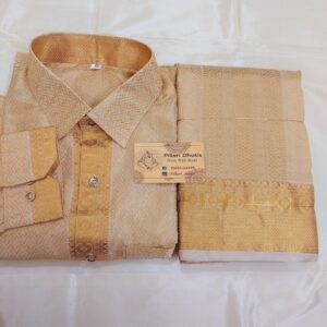 PREMIUM GOLD DESIGNER DHOTI Set